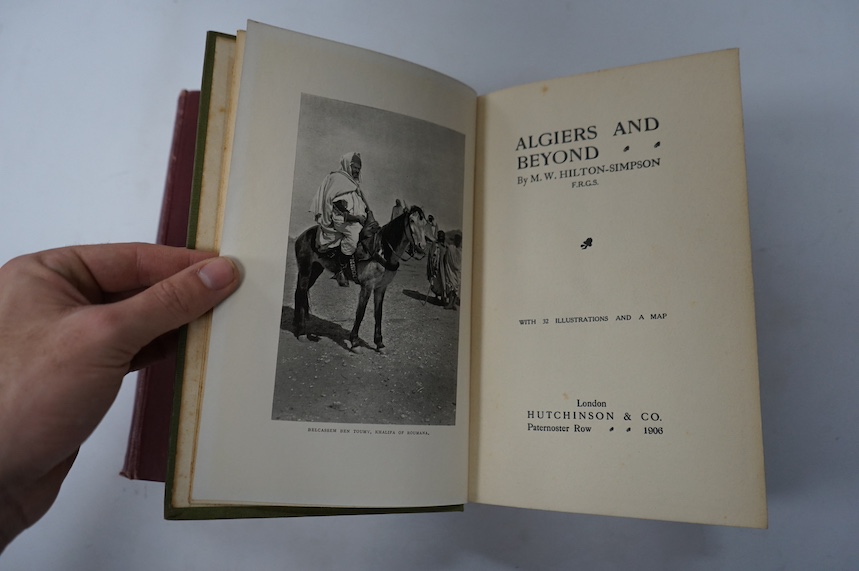 Fraser, David - Persia and Turkey in Revolt, 1st edition, 8vo, original dark red cloth, 4pp. adverts, xii, 440pp., half-title, folding map, 108 photo illustrations on 50 plates, William Blackwood and Sons, Edinburgh and